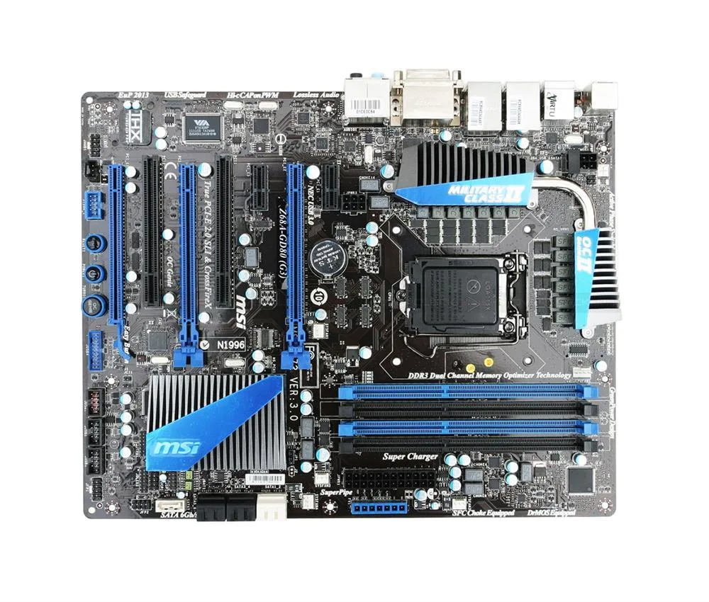 Z68A-GD80 - MSI Socket LGA 1155 Intel Z68 Chipset DDR3 4x DIMM 3x SATA 6.0Gb/s ATX Motherboard