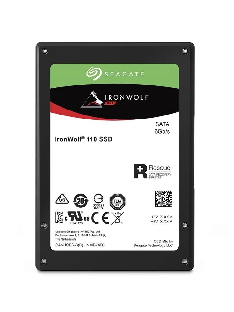 ZA3840NM10001 - Seagate IronWolf 110 3.84TB Triple-Level-Cell SATA 6Gb/s NAS 2.5-inch Solid State Drive