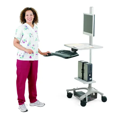Ergotron ZAL25CG/CG4 Zido 25, Adjustable-Height Cart, Light Load